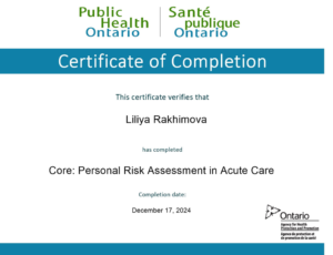 public health certificate